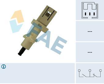 FAE 24410 Brake Light Switch Tpsxu Tempra Tipo Uno Ducato Boxser Jumper 2,8 (3 with Connector)