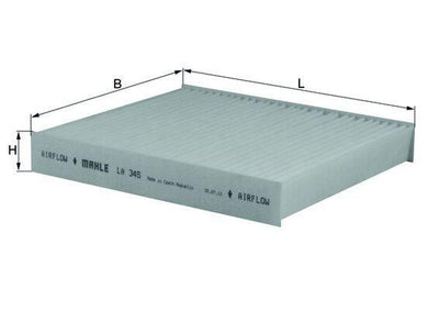 Mahle LA345 Cabin Air Filter Impreza (Gd) 1.6:2.0:2.0 Wrx:2.5 Wrx 01-07 — Air & Cabin Filters
