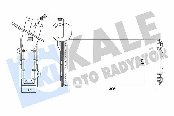 Kale Heater Core 346450 - 91-03 T.Porter.T4 + AC — Heater & Blower