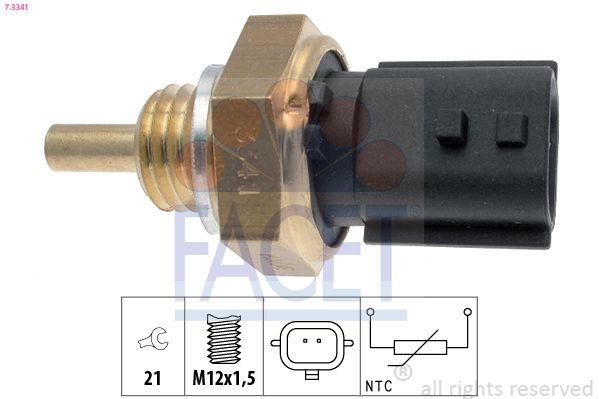 Facet 7.3341 Coolant Temperature Sender Qashqai/X-Trail 1.6 dCi 2013- Clio III/Twingo II 1.2 16V C-Class W205 14- Vito W447 14