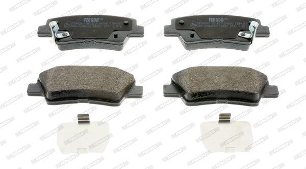 Ferodo FDB4387 Rear Brake Pad Hyundai Accent Blue 11- Elantra 11- i30 11- Rio 11- Sportage 16- Tucson 2015- — Brake Pads