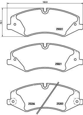 MGA 56267 Brake Pad Front (Discovery IV / Range Rover Sport 3.0 / 3.6 / 4×4 11 -) — Brake Pads