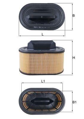 Mahle LX2966 Air Filter Quattroporte M156c 3,0 16