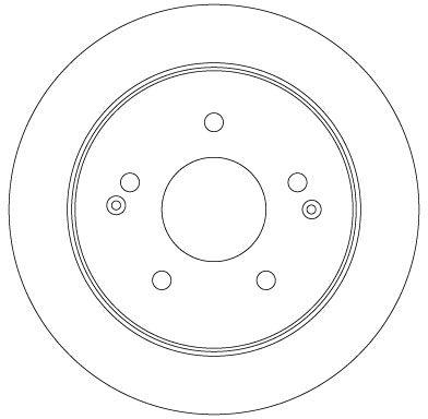 TRW TRW DF6879S Brake Disc Rear — Brake Rotors & Drums