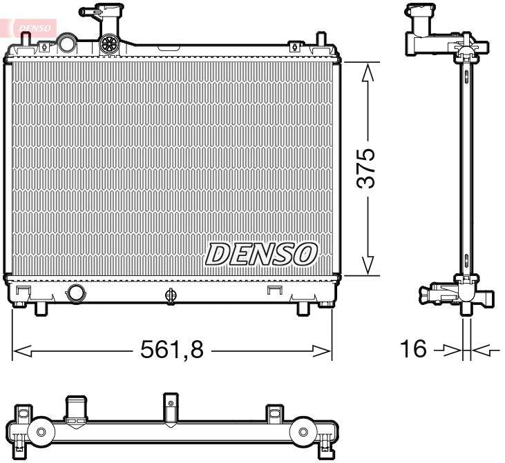 Denso DRM47044 Radiator 17-Swift.V