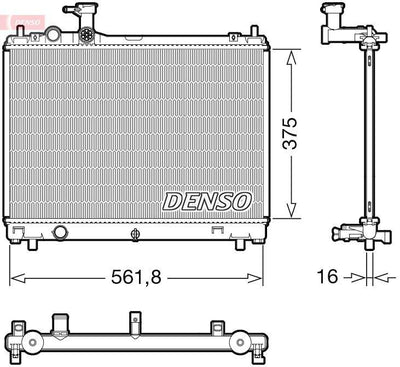 Denso DRM47044 Radiator 17-Swift.V — Radiators & Fans