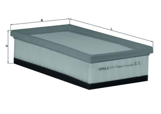 Mahle LX1617 Air Filter P407 C5 II Jumpy III Scudo III C5 (X7) Dv6 (1.6 HDi) — Air & Cabin Filters
