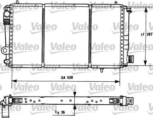 VALEO Motor Radiator C15 1.9D - Durable Copper Construction — Radiators & Fans