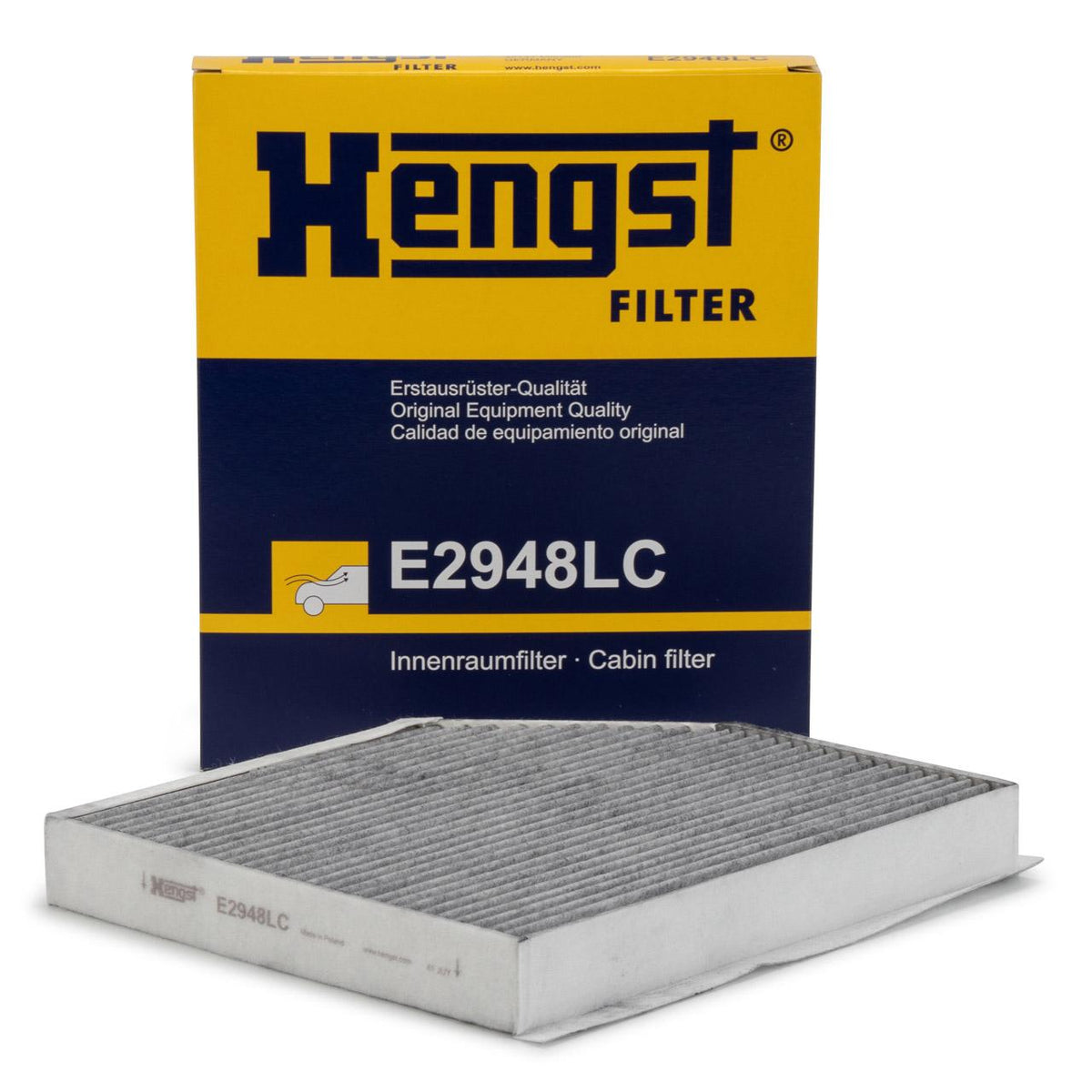Hengst E2948LC Cabin Air Filter A4 A5 Q5 08- — Air & Cabin Filters