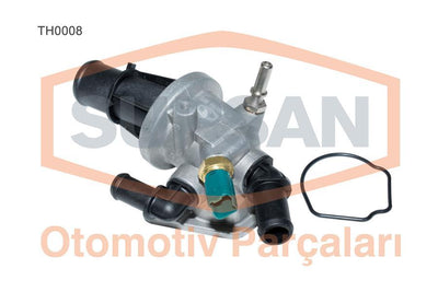 Supsan TH0008 Thermostat 88°C Fiat Albea/Palio/Doblo/Corsa C/Combo/Meriva/Astra/Tigra 1.3 CDTi JTD — Water Pump & Thermostat