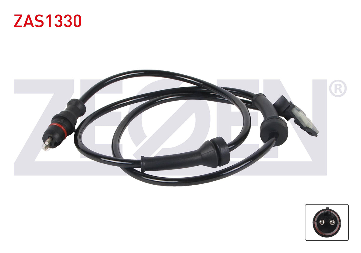 Zegen ZAS1330 ABS Sensor Rear Left-Right Renault Megane II 02-08 / Scenic II 03-09 (with Connector) — Brake Sensors & ABS