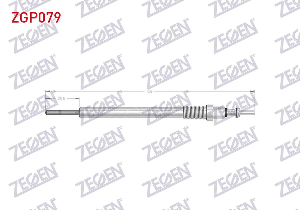 Zegen ZGP079 Glow Plug 7V Mercedes (W176, W177 and 11 more models — Coils & Plugs