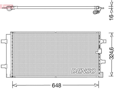 Denso DCN02044 A/C Condenser Audi A6 11-18 A7 11-14 — Condensers & Evaporators