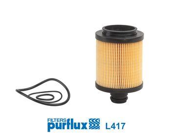 Purflux L417 Oil Filter 10-Doblo-Lna-Brv-Egea-500 1.3-1.6-2.0Mjt Ast.J-Insignia *A13dte-A20dth* — Oil Filters