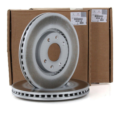 PSA 4249.J6 Peugeot 2008 1.2 Gasoline 2020-2024 Model Front Brake Disc Set (283 mm) Genuine Set — Brake Rotors & Drums