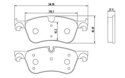 MGA 56605 Brake Pad Front Nissan Qashqai J12 — Brake Pads