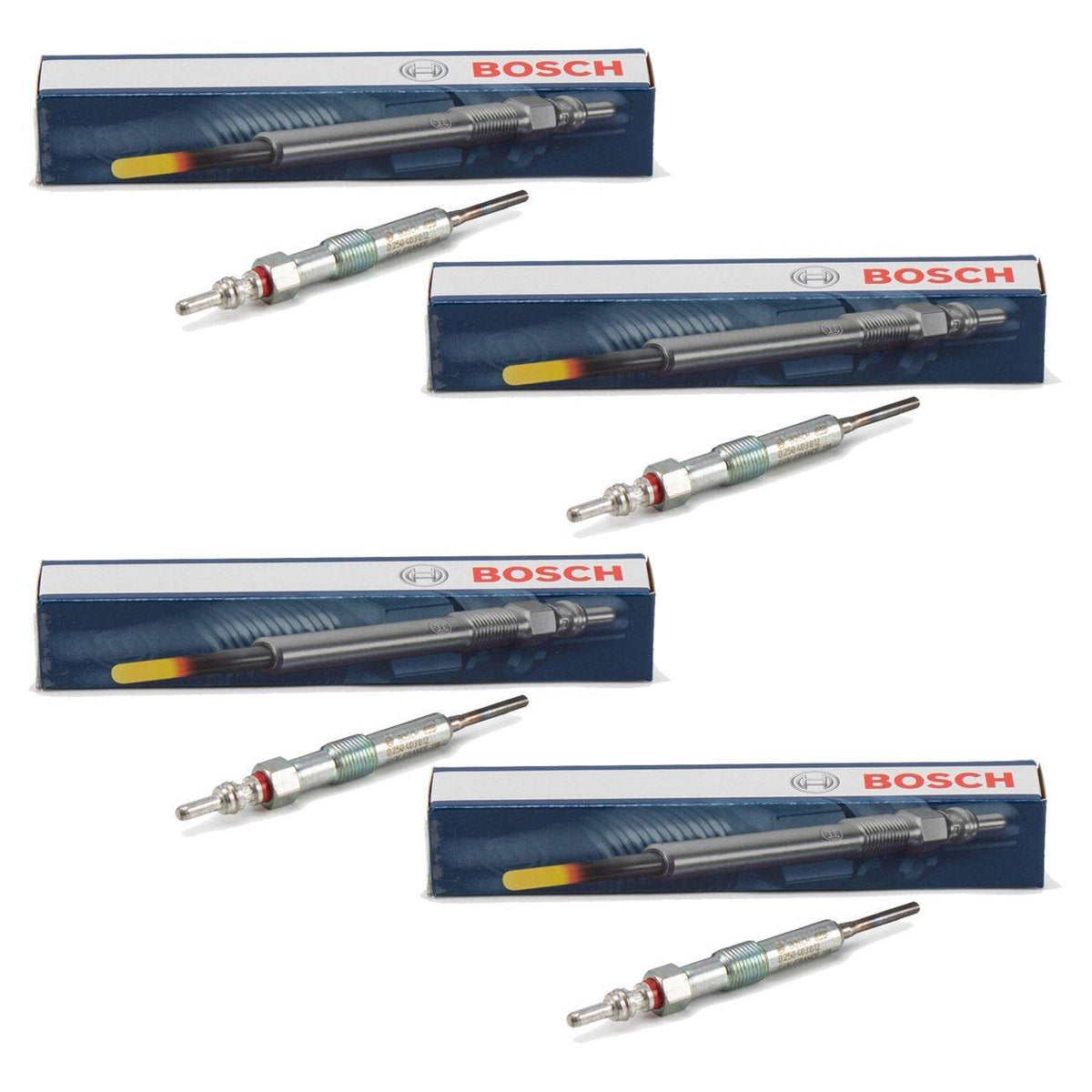 Bosch Glow Plug Set for Renault Kadjar 1.5 dCi - 4 Pieces — Coils & Plugs