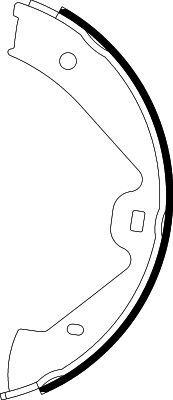 Hella 8DA355050-221 Rear Brake Pad Brake Shoe Touareg Porsche Cayenne 10 > >