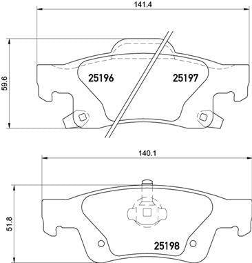 BREMBO P37016 — Brake Pads