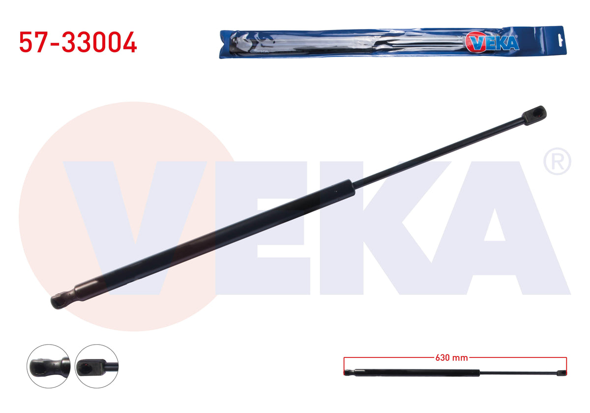 Veka 57-33004 Trunk Gas Strut 630mm / 620N Citroen Berlingo 2008-| Set of 2