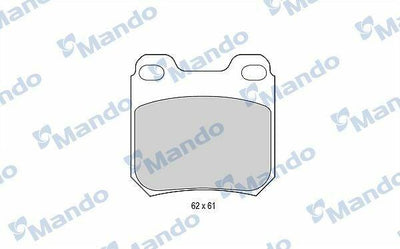 MANDO MBF015081 Brake Pad Set for Vectra B & Omega B — Brake Pads