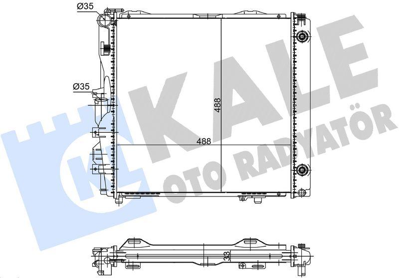 Kale 363815 Motor Water Radiator S-Class W126 85 > 91 — Radiators & Fans