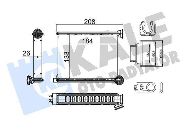 KALE 357310 Heater Radiator 18-Duster - Efficient Heating Solution — Radiators & Fans