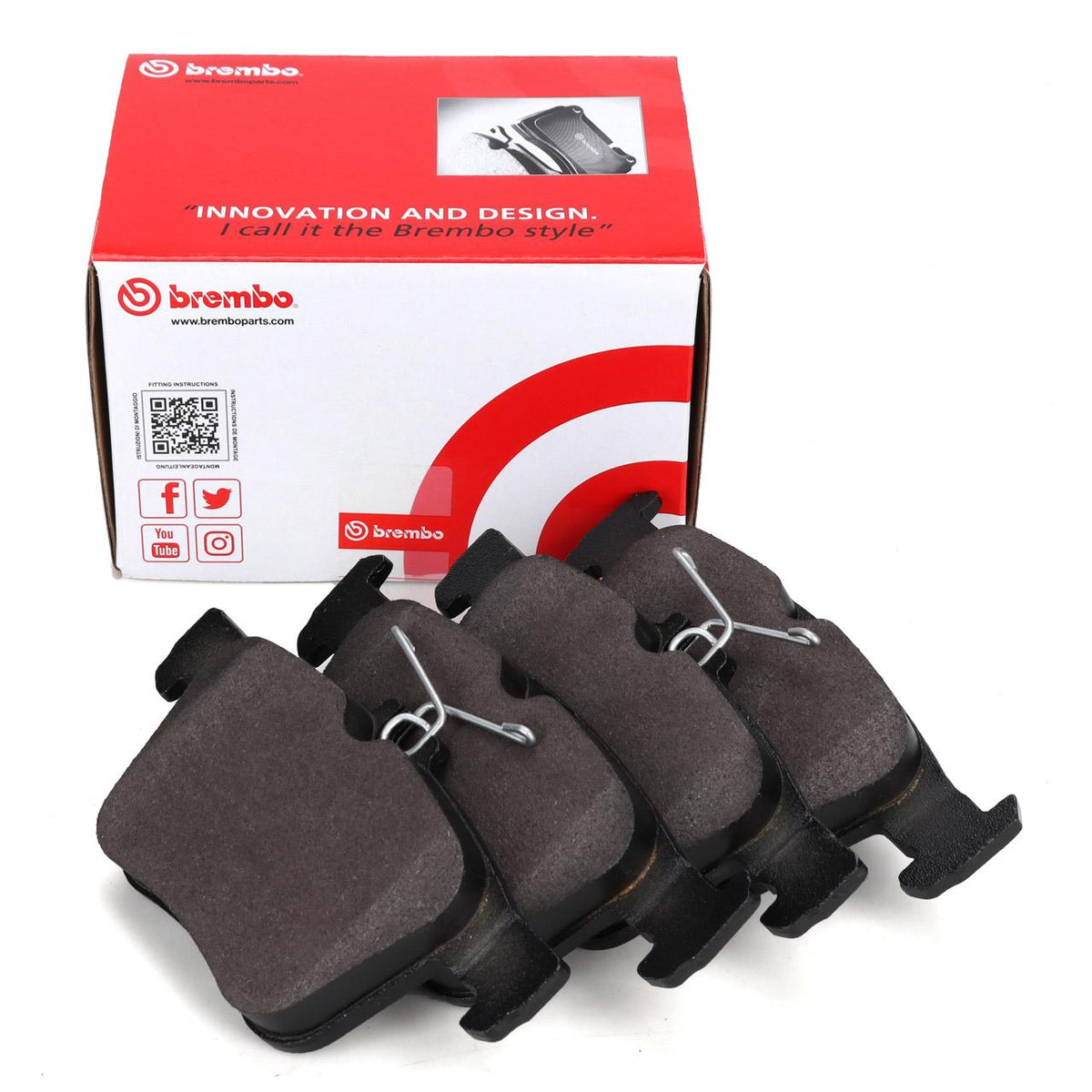 BREMBO P85124 Brake Pads - Rear for VW Passat, Tiguan, Arteon