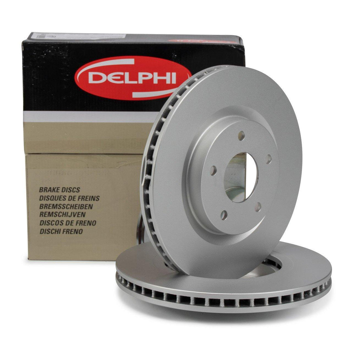 Delphi BG4109C Nissan Qashqai X-Trail Juke Koleos Kadjar Pulsar Front Brake Disc 296 mm Air — Brake Rotors & Drums