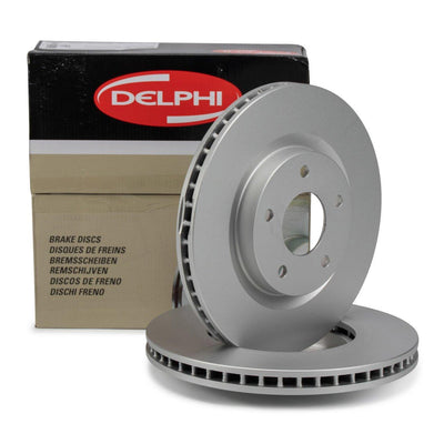 Delphi BG4109C Nissan Qashqai X-Trail Juke Koleos Kadjar Pulsar Front Brake Disc 296 mm Air — Brake Rotors & Drums