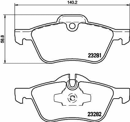 HELLA Pagid Brake Pad - Front for Mini Cooper R50-R52-R53 — Brake Pads