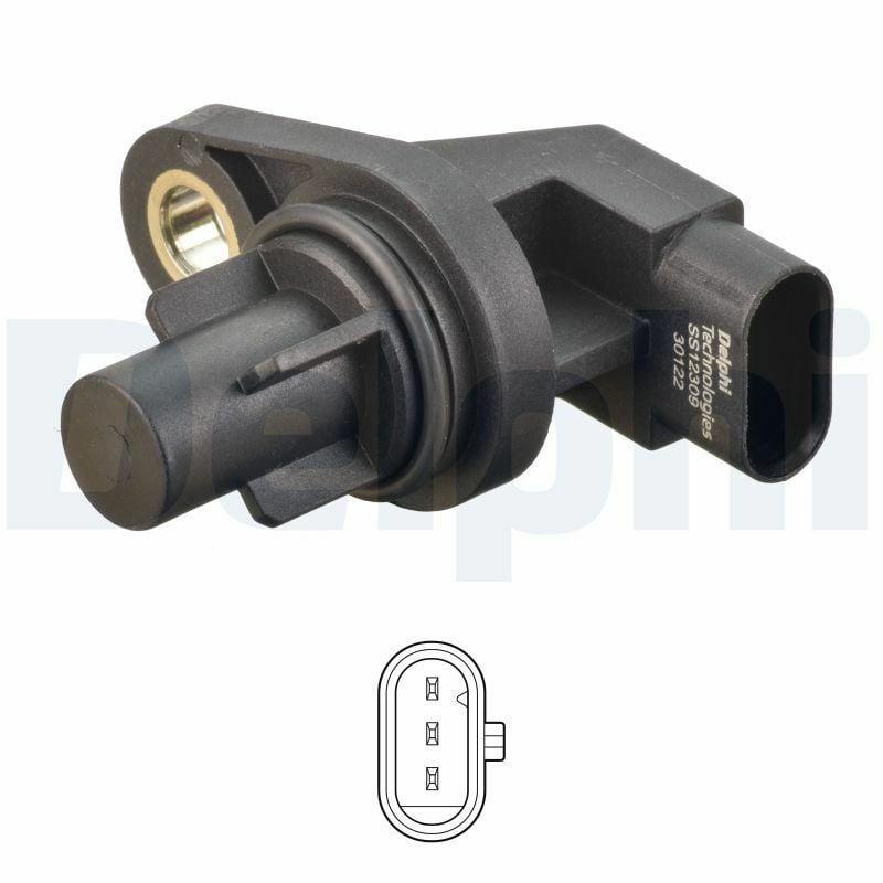 Delphi SS12309-12B1 - Camshaft Position Sensor for W176, W205, W246 Vehicles — Engine Management Sensors