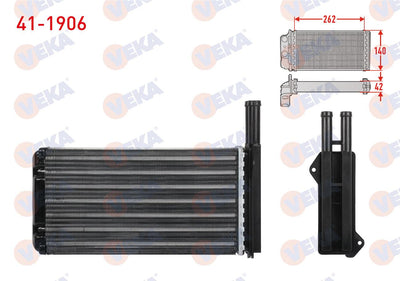 Veka 41-1906 Heater Core Mechanical Ford Escort VII 1.6 16V 1995-1999 — Heater & Blower