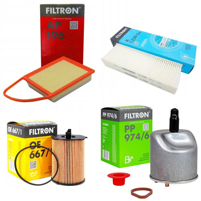 Filtron Citroen C-Elyse 1.6 HDi Periodic Oil Service Filter Set — Maintenance & Service Kits