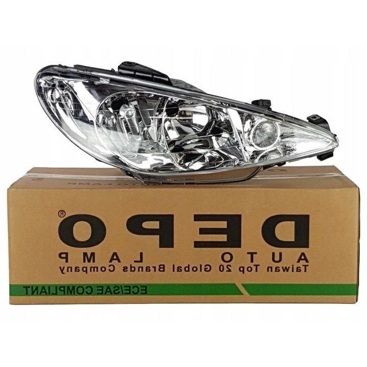 Depo 550-1121R-LD-EM Peugeot 206 Right Headlight Clear Type 1998-2011 — Headlights
