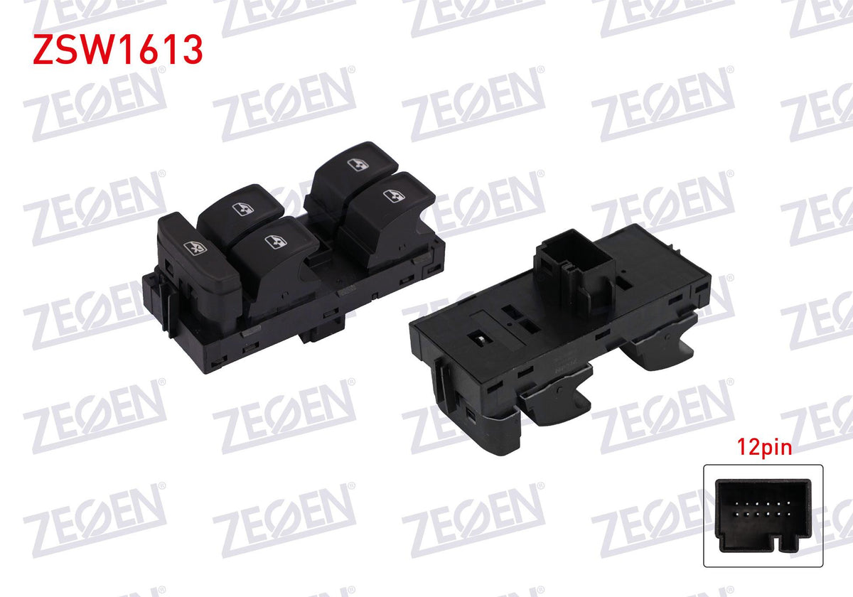 Zegen ZSW1613 Glass Release Switch Group Skoda Fabia 2014-/ Rapid 2013 — Switches & Relays