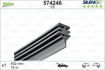 VALEO Silencio Wiper Blade (X1) - 400 mm Rear Wiper for Fiat Punto — Wipers
