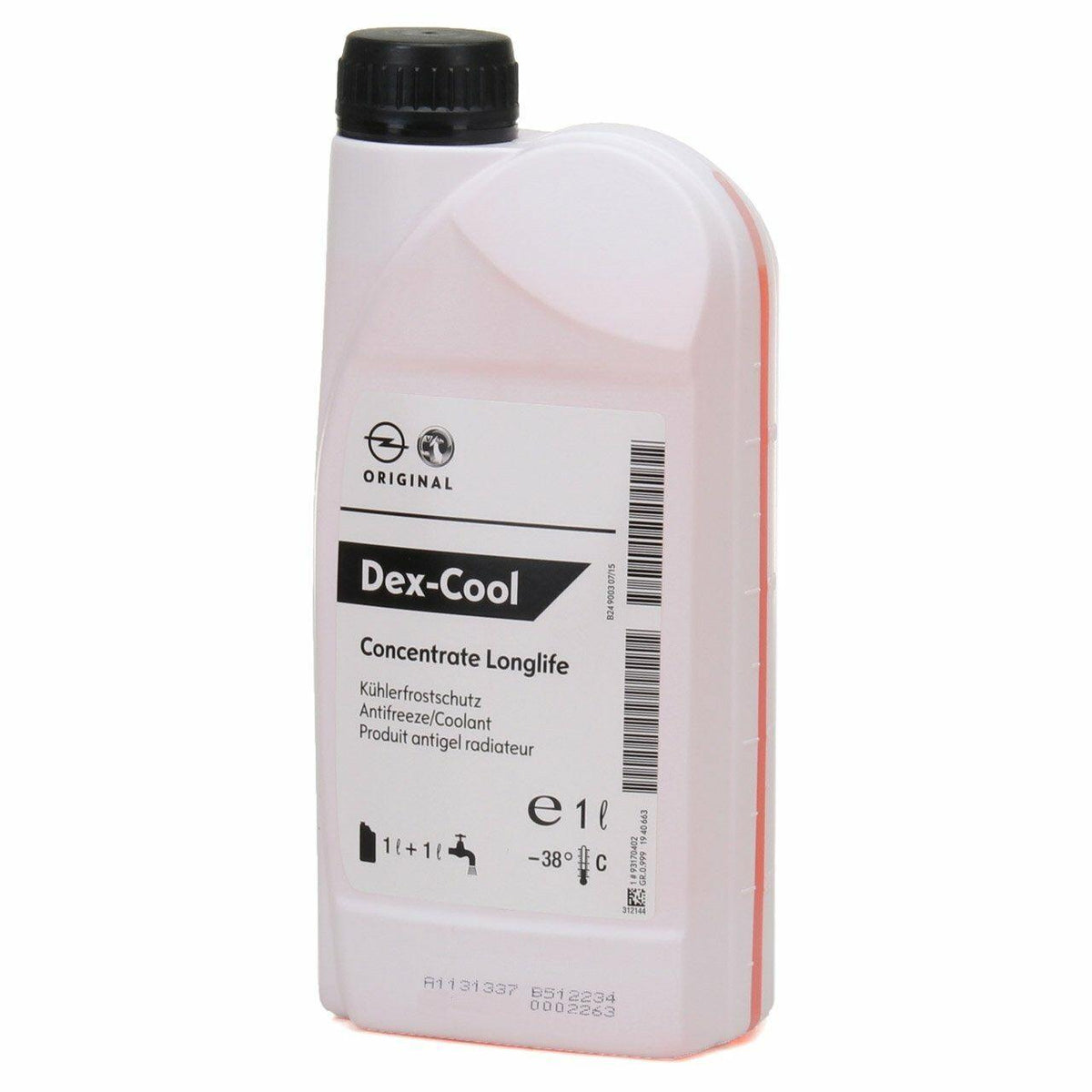 Opel Organic Red Antifreeze - 1 Litre — Fluids & Chemicals