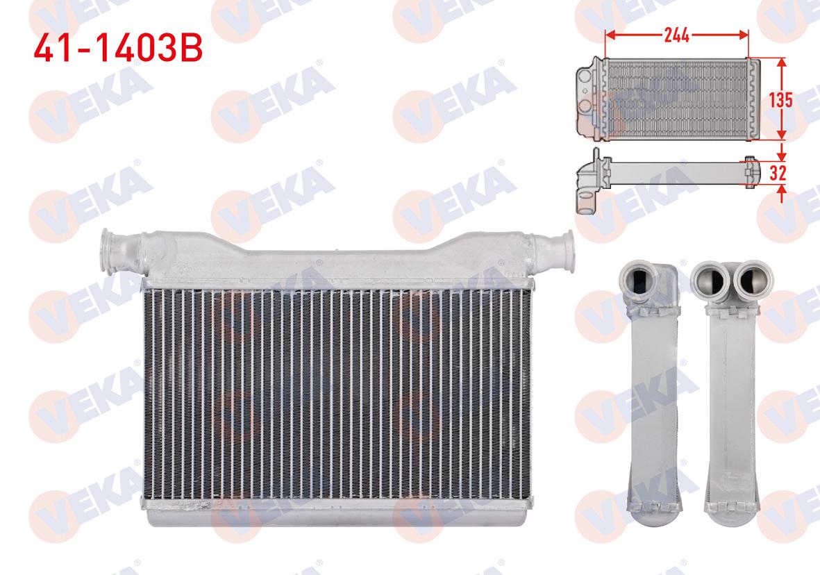 Veka 41-1403B Heater Core Brazing BMW 5 Series (F10) 520D-520i-525D-530D 2010-/ 7 Series (F01,F02,F03,F04) 730D-740D-740i 2009