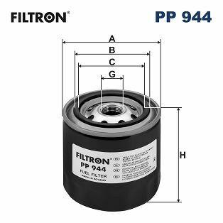 FILTRON PP944 Fuel Filter - Compatible with Nissan D21 Pickup 1985-1991 & Land Cruiser 1980-1990 — Fuel Delivery