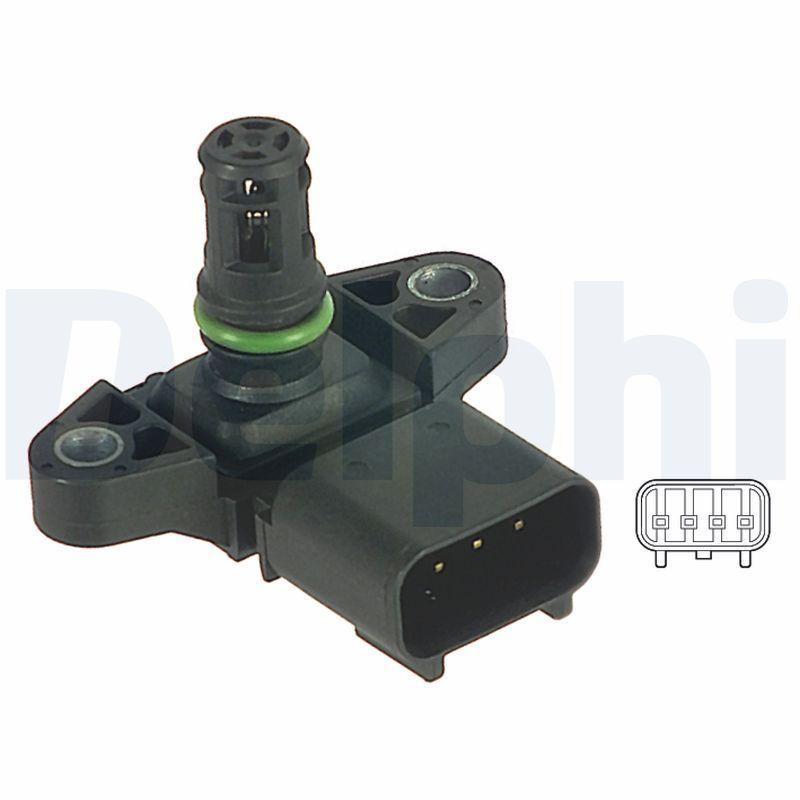 Delphi PS10122 MAP Sensor - High Accuracy for Ford Transit 01-05 2.0 TDCI 125Ps — Engine Management Sensors