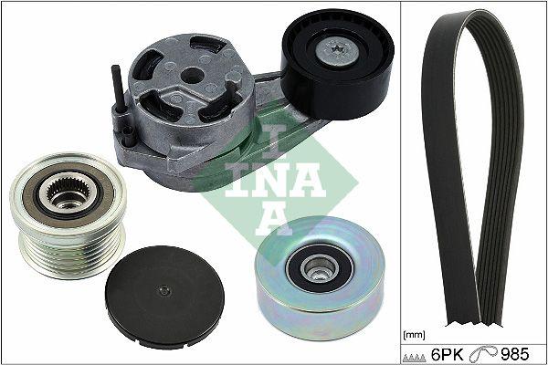 INA 529048220 V-Ribbed Belt Set BMW F20 F30 F31 F80 N13 12