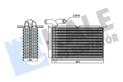 Kale 354520 Turbo Radiator (Intercooler) 09-Golf.VI-Jetta-Polo-Caddy-Octavia-Leon-A3 1.2Tsi — Radiators & Fans