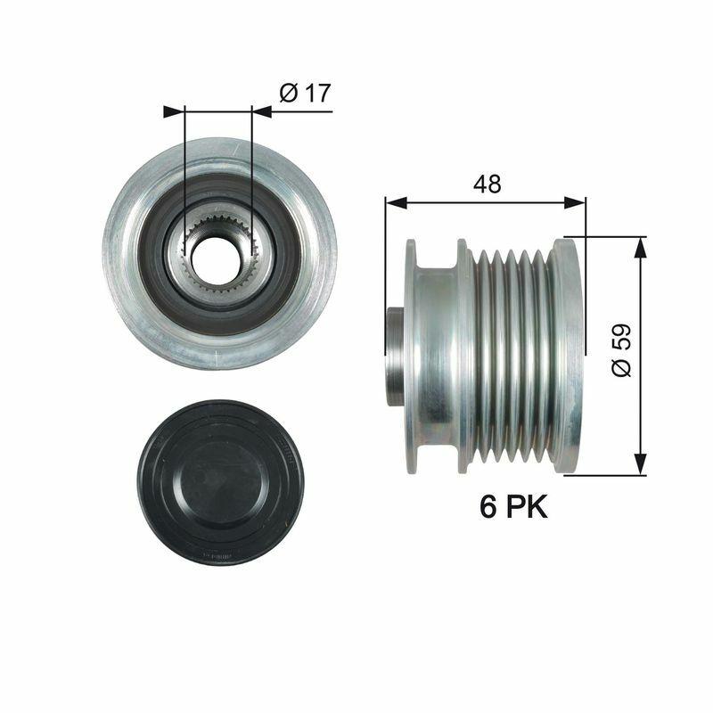 GATES OAP7178 Alternator Pulley - Fits Astra, Insignia 2.0D — Starting & Charging