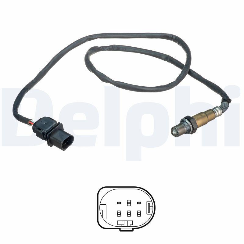 Delphi ES21110-12B1 Oxygen Sensor Golf VI 08 > Jetta III 05 > Passat (03 05) 2.0 TDI T5 2.0 2.5 TDI (03 0 — Oxygen & Air-Fuel