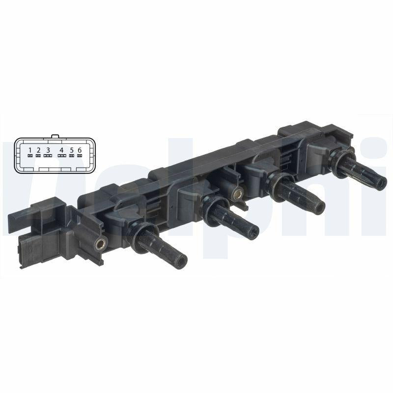 Delphi GN10502-12B1 Ignition Coil - Compatible with P206, P307 and 2 more models — Coils & Plugs