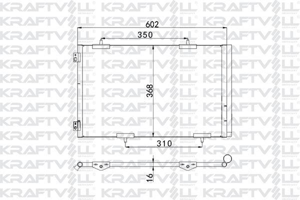 Kraftvoll 08060097 A/C Condenser 301 C-Elysee 1.2 VTI 1.6Vti 1.6 HDi Euro5 Radiator — Condensers & Evaporators