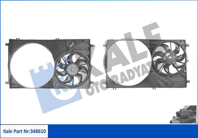 Kale 348610 Ford Transit 2018 Model onwards 2.0 Ecoblue Fan Motor with Shroud with A/C — Motors, Pumps & Antennas