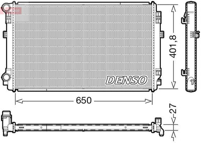 Denso DRM32048 Radiator Golf VII-A3-Octavia — Radiators & Fans