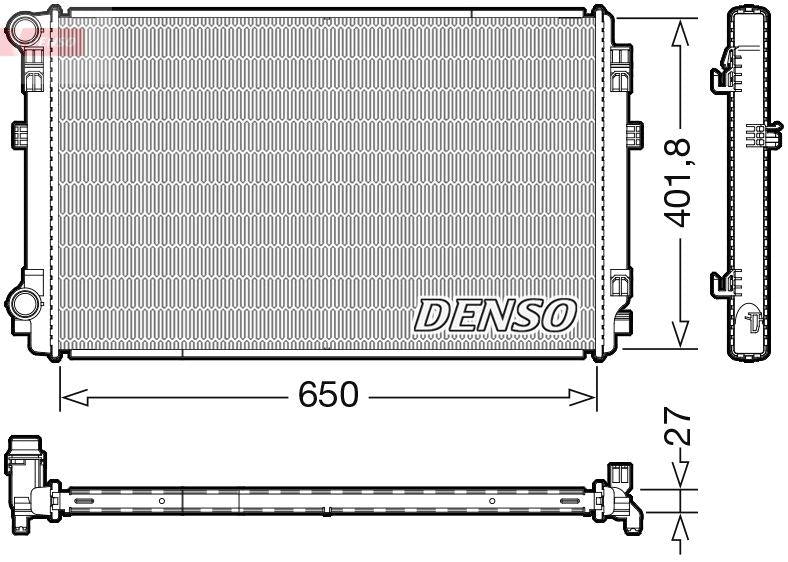 Denso DRM32048 Radiator Golf VII-A3-Octavia — Radiators & Fans